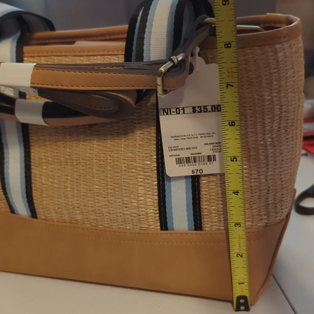 St. John's Bay Nantucket Mini Tote - Picture 5 of 5